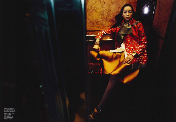Sun Fei Fei, Vogue China, китайские модели, Сунь Фэй Фэй, китайские глянцевые журналы, новогодние фотосессии, китайские фотосессии