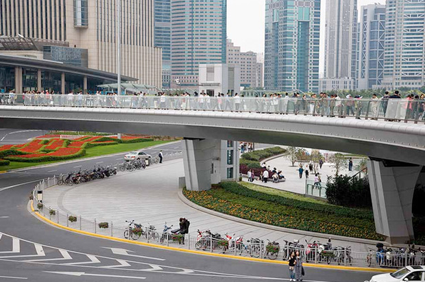 пешеходный мост шанхай